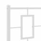 vidaXL Cabecero de metal blanco 75 cm vidaXL Cabecero de metal blanco 75 cm
