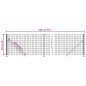 vidaXL Cerca de alambre con brida gris antracita 1x10 m vidaXL Cerca de alambre con brida gris antracita 1x10 m