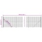 vidaXL Cerca de alambre con brida gris antracita 2,2x10 m
