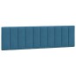 vidaXL Cabecero de cama acolchado terciopelo azul 180 cm