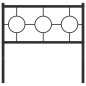 vidaXL Cabecero de metal negro 90 cm vidaXL Cabecero de metal negro 90 cm