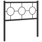 vidaXL Cabecero de metal negro 90 cm vidaXL Cabecero de metal negro 90 cm