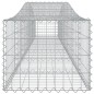 vidaXL Cestas de gaviones 4 uds forma de arco hierro 400x50x40/60 cm vidaXL Cestas de gaviones 4 uds forma de arco hierro 400x50x40/60 cm