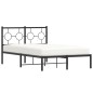vidaXL Estructura de cama con cabecero metal negro 120x190 cm vidaXL Estructura de cama con cabecero metal negro 120x190 cm