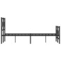 vidaXL Estructura de cama cabecero y estribo metal negro 120x200 cm vidaXL Estructura de cama cabecero y estribo metal negro 120x200 cm
