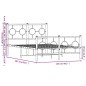 vidaXL Estructura de cama cabecero y estribo metal negro 120x200 cm vidaXL Estructura de cama cabecero y estribo metal negro 120x200 cm