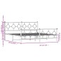 vidaXL Estructura de cama cabecero y estribo metal negro 183x213 cm