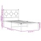 vidaXL Estructura de cama de metal con cabecero blanco 90x200 cm vidaXL Estructura de cama de metal con cabecero blanco 90x200 cm