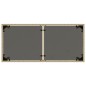vidaXL Mesa de jardín superficie de vidrio ratán PE beige 115x54x74 cm