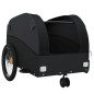 vidaXL Remolque para bicicleta hierro negro 30 kg vidaXL Remolque para bicicleta hierro negro 30 kg