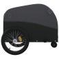 vidaXL Remolque para bicicleta hierro negro 30 kg vidaXL Remolque para bicicleta hierro negro 30 kg