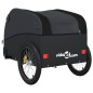 vidaXL Remolque para bicicleta hierro negro 30 kg vidaXL Remolque para bicicleta hierro negro 30 kg