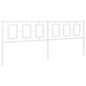 vidaXL Cabecero de metal blanco 200 cm vidaXL Cabecero de metal blanco 200 cm