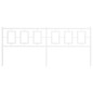 vidaXL Cabecero de metal blanco 200 cm vidaXL Cabecero de metal blanco 200 cm