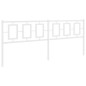 vidaXL Cabecero de metal blanco 200 cm vidaXL Cabecero de metal blanco 200 cm