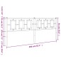 vidaXL Cabecero de metal blanco 200 cm vidaXL Cabecero de metal blanco 200 cm