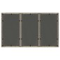 vidaXL Mesa de jardín superficie de vidrio ratán PE gris 150x90x75 cm vidaXL Mesa de jardín superficie de vidrio ratán PE gris 150x90x75 cm