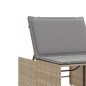 vidaXL Tumbonas con mesita 2 unidades ratán sintético beige vidaXL Tumbonas con mesita 2 unidades ratán sintético beige