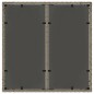 vidaXL Mesa de jardín superficie de vidrio ratán PE gris 90x90x75 cm vidaXL Mesa de jardín superficie de vidrio ratán PE gris 90x90x75 cm