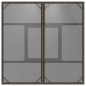 vidaXL Mesa de jardín superficie de vidrio ratán PE marrón 80x80x75 cm vidaXL Mesa de jardín superficie de vidrio ratán PE marrón 80x80x75 cm