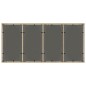 vidaXL Mesa de jardín superficie de vidrio ratán PE beige 190x90x75 cm vidaXL Mesa de jardín superficie de vidrio ratán PE beige 190x90x75 cm