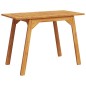 vidaXL Mesa de comedor de jardín madera maciza de acacia 110x56x75 cm vidaXL Mesa de comedor de jardín madera maciza de acacia 110x56x75 cm