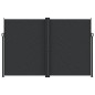 vidaXL Toldo lateral retráctil negro 220x1000 cm