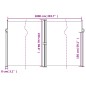 vidaXL Toldo lateral retráctil azul 220x1000 cm vidaXL Toldo lateral retráctil azul 220x1000 cm
