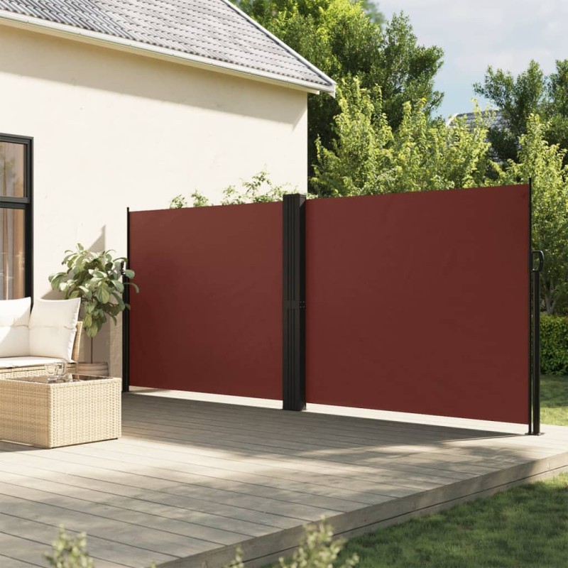 vidaXL Toldo lateral retráctil marrón 160x1200 cm vidaXL Toldo lateral retráctil marrón 160x1200 cm