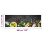 vidaXL Alfombra de cocina lavable terciopelo dibujo especias 60x180 cm vidaXL Alfombra de cocina lavable terciopelo dibujo especias 60x180 cm