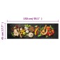 vidaXL Alfombra de cocina lavable terciopelo dibujo especias 45x150 cm vidaXL Alfombra de cocina lavable terciopelo dibujo especias 45x150 cm