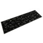 vidaXL Alfombra de cocina lavable terciopelo negro Morning 45x150 cm vidaXL Alfombra de cocina lavable terciopelo negro Morning 45x150 cm