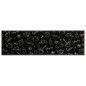 vidaXL Alfombra de cocina lavable terciopelo negro Morning 45x150 cm vidaXL Alfombra de cocina lavable terciopelo negro Morning 45x150 cm