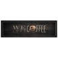 vidaXL Alfombra de cocina lavable terciopelo texto café 45x150 cm