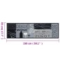 vidaXL Alfombra de cocina lavable terciopelo gris Wine 45x150 cm