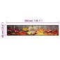 vidaXL Alfombra de cocina lavable terciopelo Autumn 60x300 cm vidaXL Alfombra de cocina lavable terciopelo Autumn 60x300 cm