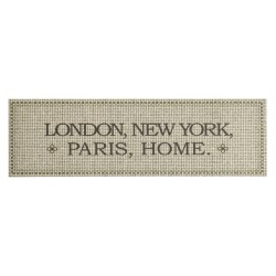 vidaXL Alfombra de cocina lavable terciopelo Capital Home 45x150 cm