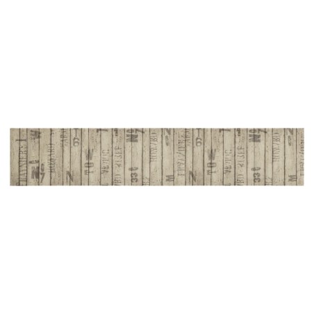 vidaXL Alfombra de cocina lavable terciopelo estampado valla 60x300 cm