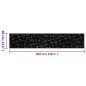 vidaXL Alfombra de cocina lavable terciopelo Morning negro 60x300 cm vidaXL Alfombra de cocina lavable terciopelo Morning negro 60x300 cm