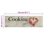 vidaXL Alfombra de cocina lavable terciopelo Peper Cooking 45x150 cm vidaXL Alfombra de cocina lavable terciopelo Peper Cooking 45x150 cm