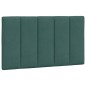 vidaXL Estructura cama con luces LED terciopelo verde oscuro 80x200 cm