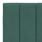 vidaXL Estructura cama con luces LED terciopelo verde oscuro 80x200 cm