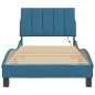 vidaXL Estructura cama con luces terciopelo azul 90x190 cm vidaXL Estructura cama con luces terciopelo azul 90x190 cm