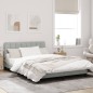 vidaXL Estructura cama con luces LED terciopelo gris claro 120x200 cm vidaXL Estructura cama con luces LED terciopelo gris claro 120x200 cm