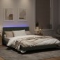 vidaXL Estructura cama con luces LED terciopelo gris claro 120x200 cm vidaXL Estructura cama con luces LED terciopelo gris claro 120x200 cm