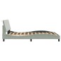 vidaXL Estructura cama con luces LED terciopelo gris claro 120x200 cm vidaXL Estructura cama con luces LED terciopelo gris claro 120x200 cm