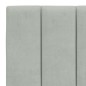 vidaXL Estructura cama con luces LED terciopelo gris claro 120x200 cm vidaXL Estructura cama con luces LED terciopelo gris claro 120x200 cm