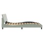 vidaXL Estructura cama con luces LED terciopelo gris claro 140x200 cm vidaXL Estructura cama con luces LED terciopelo gris claro 140x200 cm