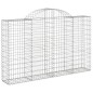 vidaXL Cestas gaviones 18 uds forma de arco hierro 200x30x120/140 cm vidaXL Cestas gaviones 18 uds forma de arco hierro 200x30x120/140 cm