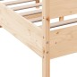 vidaXL Estructura de cama con cabecero madera maciza pino 160x200 cm
